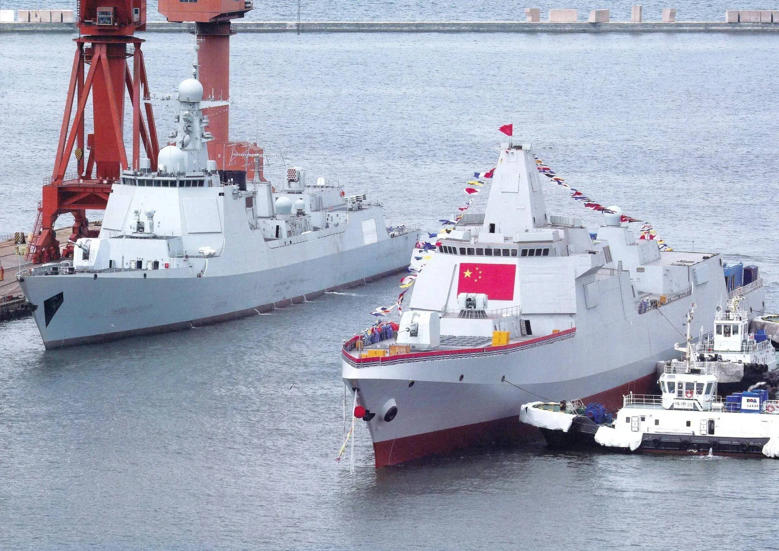 关于中国海军八艘055型驱逐舰中一艘未获的探讨，中国海军八艘055型驱逐舰中一艘未获之谜探讨