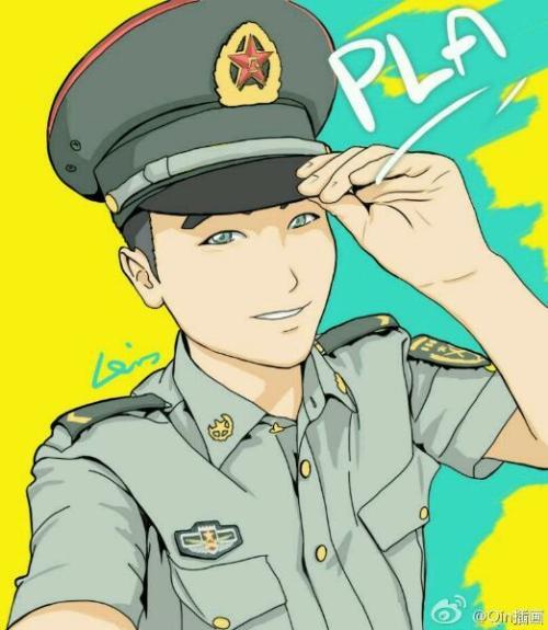 军人漫画，英雄形象的视觉呈现，军人漫画，英雄形象的震撼视觉呈现