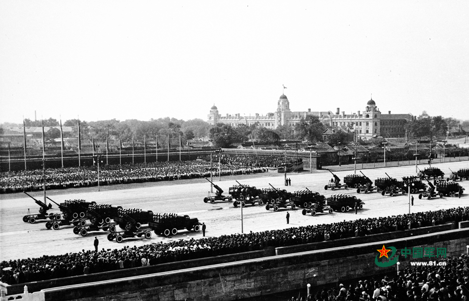 历史记忆，回顾1953年首次阅兵方阵，1953年首次阅兵方阵，历史记忆回顾