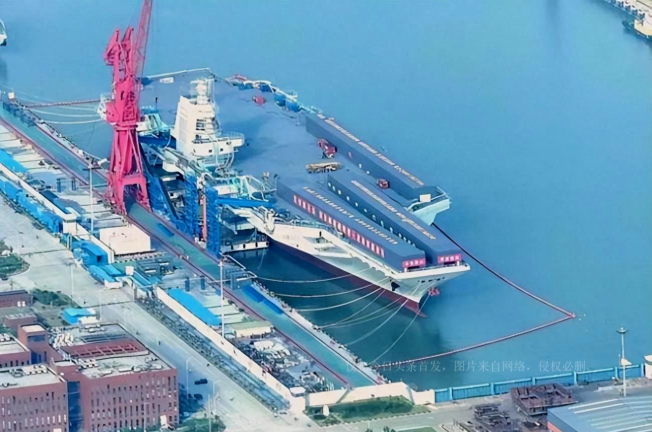 中国海军新里程碑，003号航母的系泊试验，中国海军新里程碑，003号航母系泊试验启动