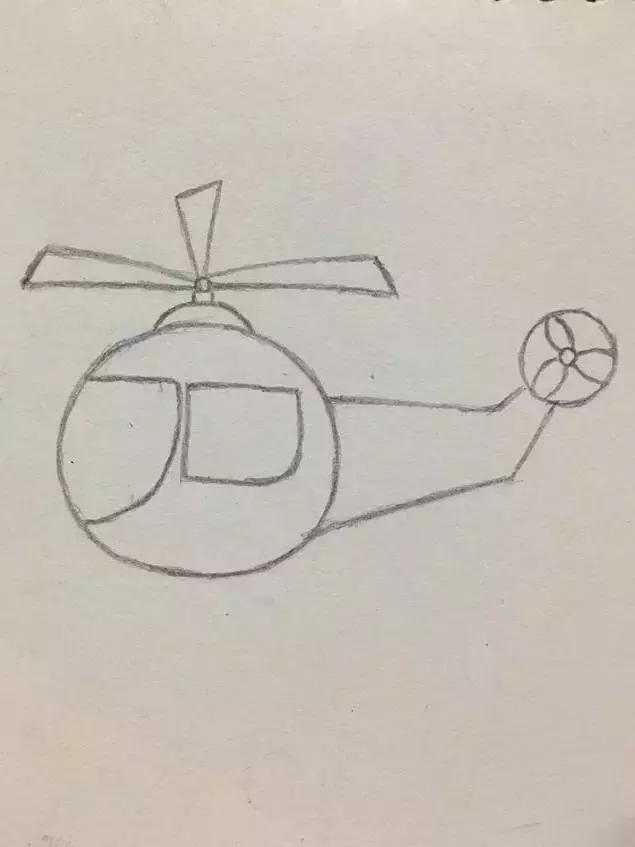 简笔画武装直升机，探索与艺术的完美结合，简笔画武装直升机，探索与艺术的融合之旅