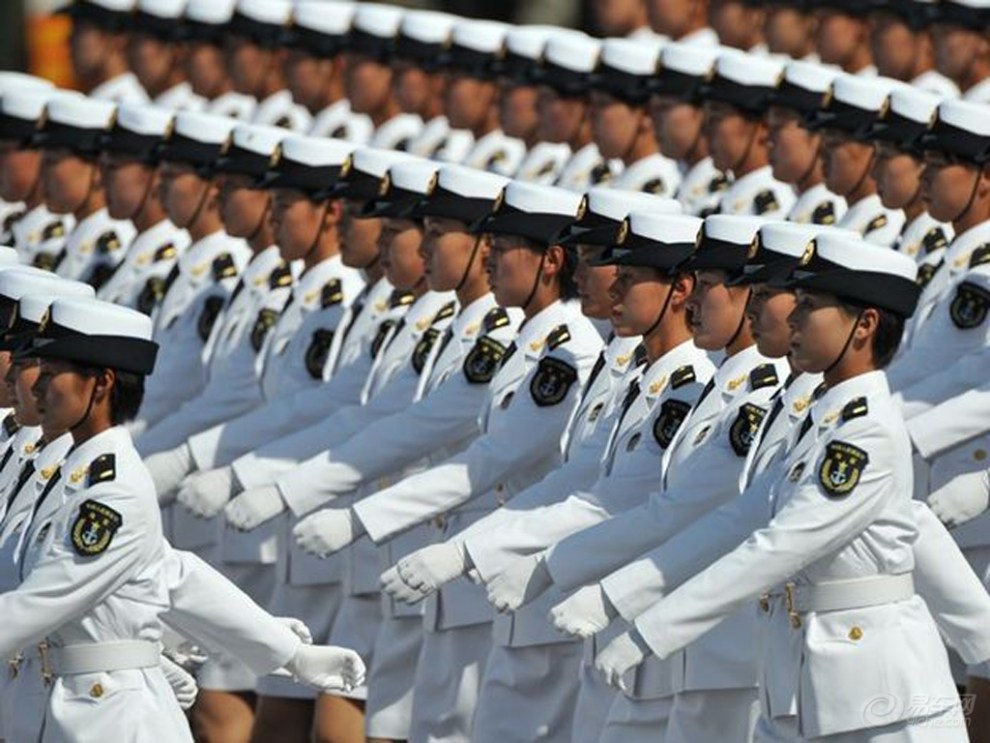 三军女兵方队阅兵，彰显女性力量与荣耀的2009年，三军女兵方队阅兵，女性力量与荣耀的辉煌瞬间（2009年）