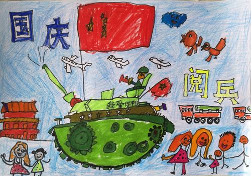 庆祝70周年大阅兵简笔画，回顾历史，展望未来，庆祝70周年大阅兵简笔画，历史回顾与展望未来的时代画卷