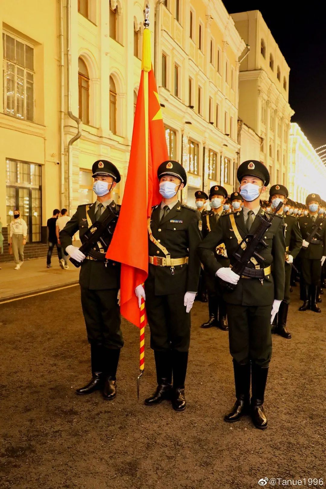 俄罗斯阅兵2020，中国仪仗队的荣耀时刻，俄罗斯阅兵2020，中国仪仗队荣耀瞬间