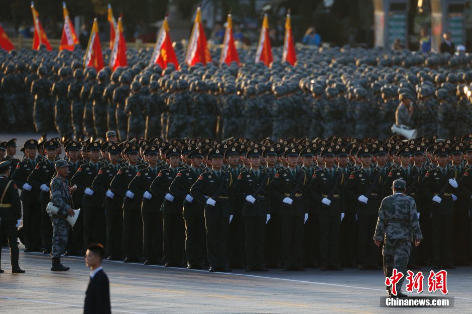 大阅兵前部队集结过程，大阅兵前部队集结盛况