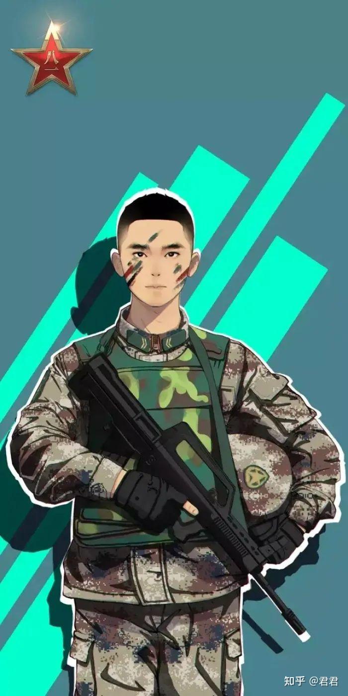 军人霸气壁纸，荣耀的象征与精神的寄托，军人荣耀壁纸，精神的寄托与霸气的象征