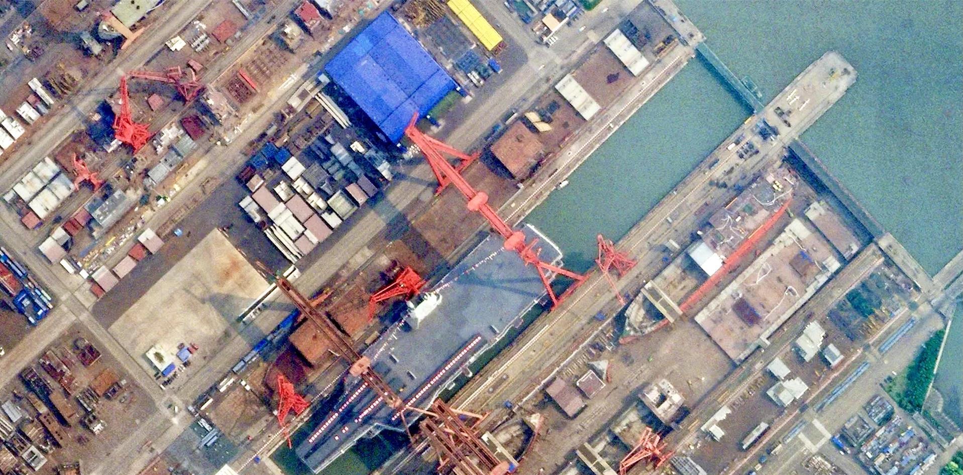 中国第三艘航母的进展图片，揭示国家海军力量的崭新篇章，中国第三艘航母最新进展图片，海军力量崭新篇章开启