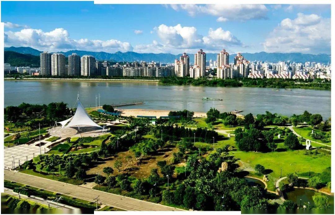 泉州江滨公园，城市中的绿洲，泉州江滨公园，城市中的绿色绿洲