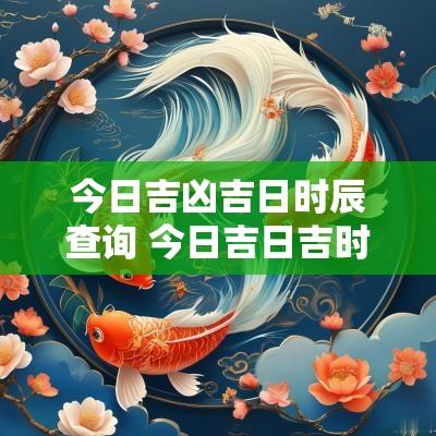 今日吉时查询，探寻吉祥时刻的奥秘，今日吉时查询，揭秘吉祥时刻的奥秘