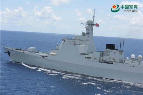 舷号170驱逐舰，中国海军的骄傲，中国海军骄傲，舷号170驱逐舰亮相！