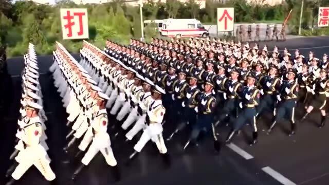 2019阅兵式中的三军仪仗队,荣耀与力量的展现,荣耀与力量的展现,2019阅兵式中的三军仪仗队风采