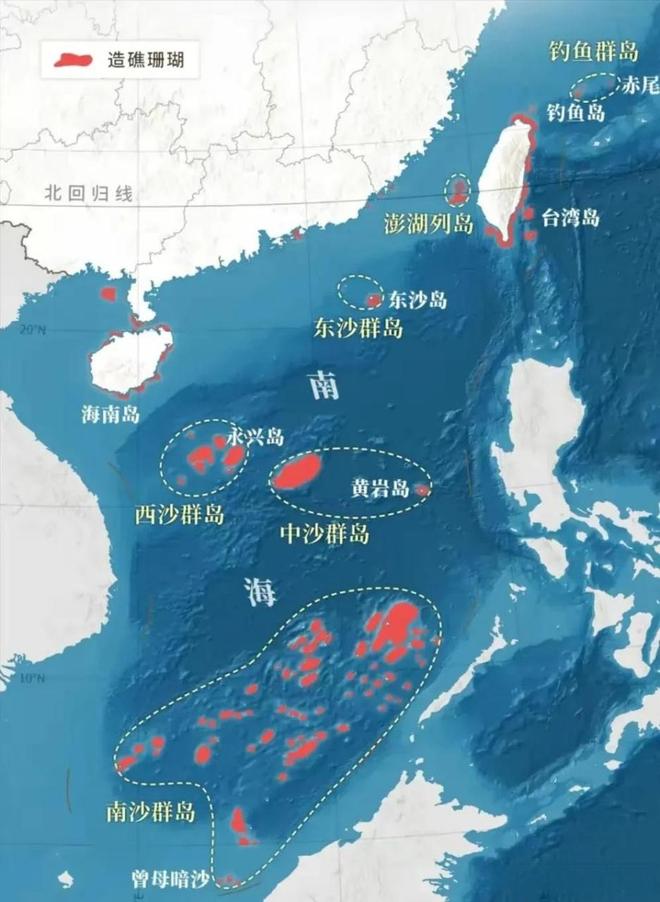 中国南海位置图,揭示南海诸岛及其重要性,南海地图揭示,中国南海诸岛及其重要性概览