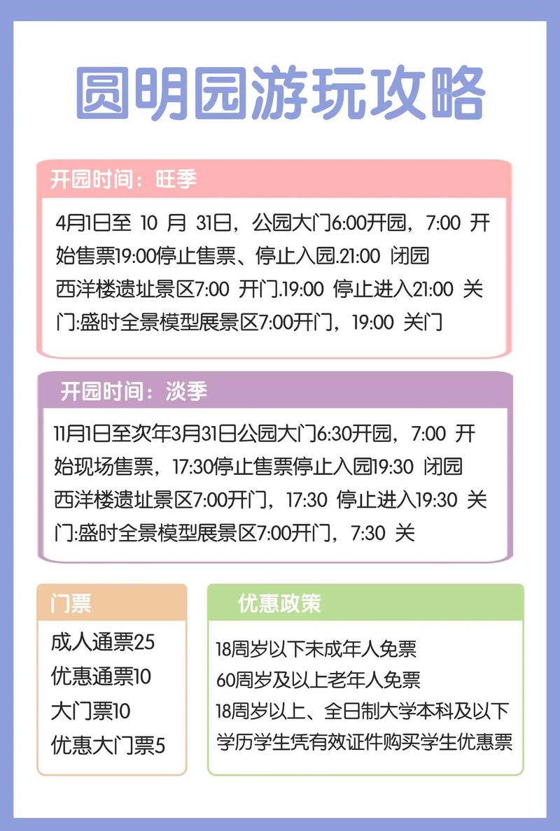 圆明园开放时间、门票及深度游览指南，圆明园游览攻略，开放时间、门票及深度游览指南